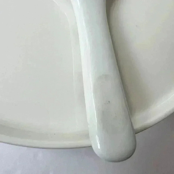 ANDREA by SADEK,Cake Plate Server Scalloped Rim & Gold Gilt Edge, 2 Piece Set - Picture 10 of 12